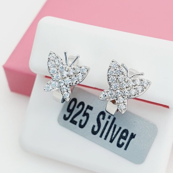 925 Sterling Silver Cubic Zirconia Earrings, U19254648 - Picture 8 of 11